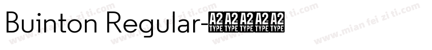 Buinton Regular字体转换